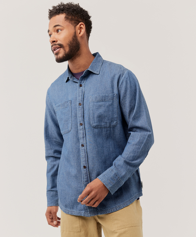 Men's Denim Chambray Ranch Shirt made 