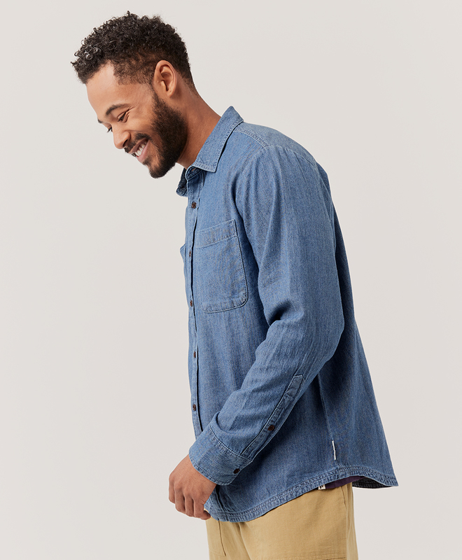 Men's Denim Chambray Ranch Shirt made 