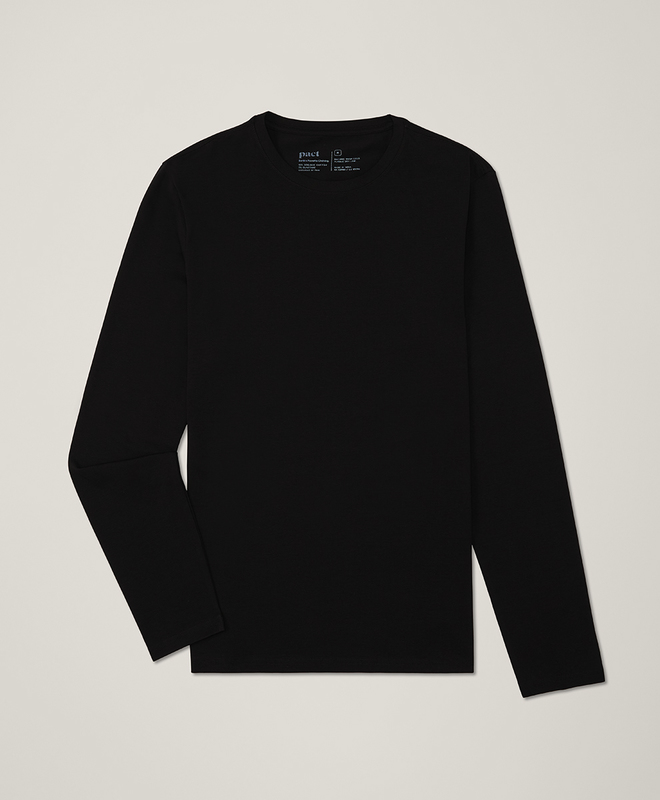 everyone cotton long sleeve tee ブラック everyone cotton long sleeve tee ブラック