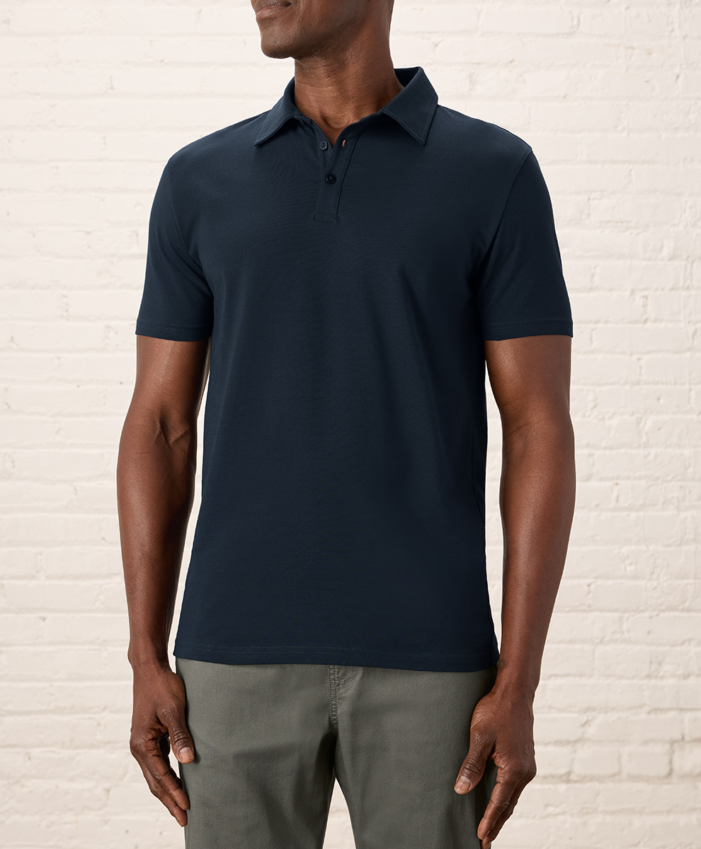 Pact Luxe Stretch Jersey Slim Polo