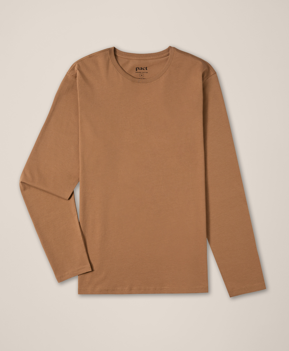 Men's Softspun Long Sleeve Henley made with Organic Cotton | Pact