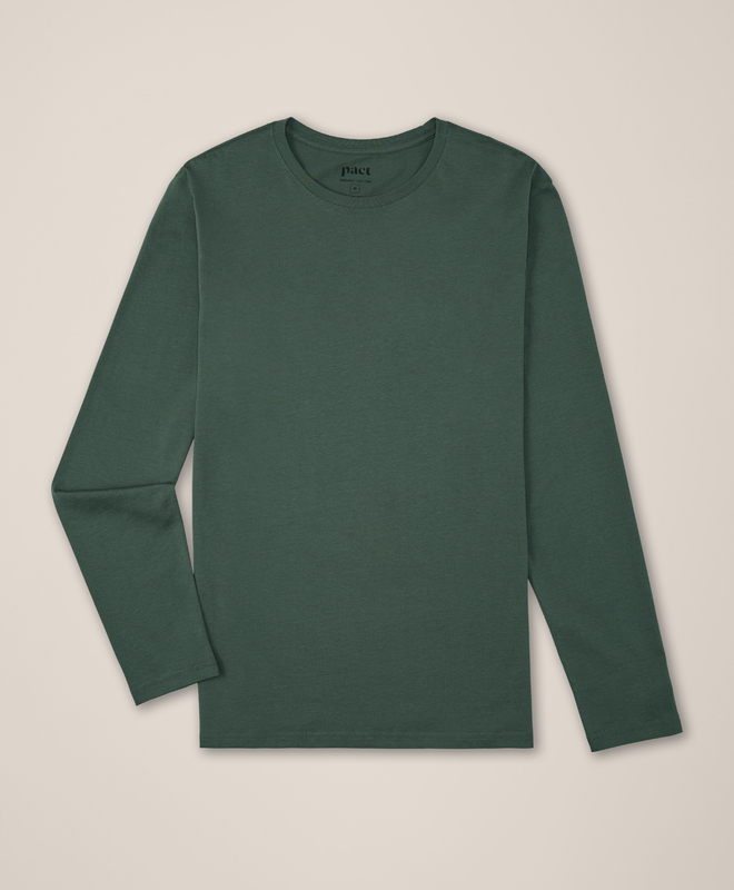 スウェット・トレーナー *STONE * Organic Soft Cotton Man to Man Military Green Men's Organic Cotton Apparel
