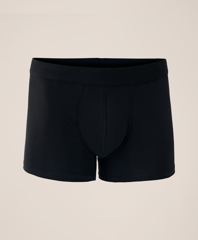 thumbnail image 2 of EX TU Men's 100% Cotton Boxer Briefs – 6-Pack Jersey Trunks – Soft & Breathable 2 of 5