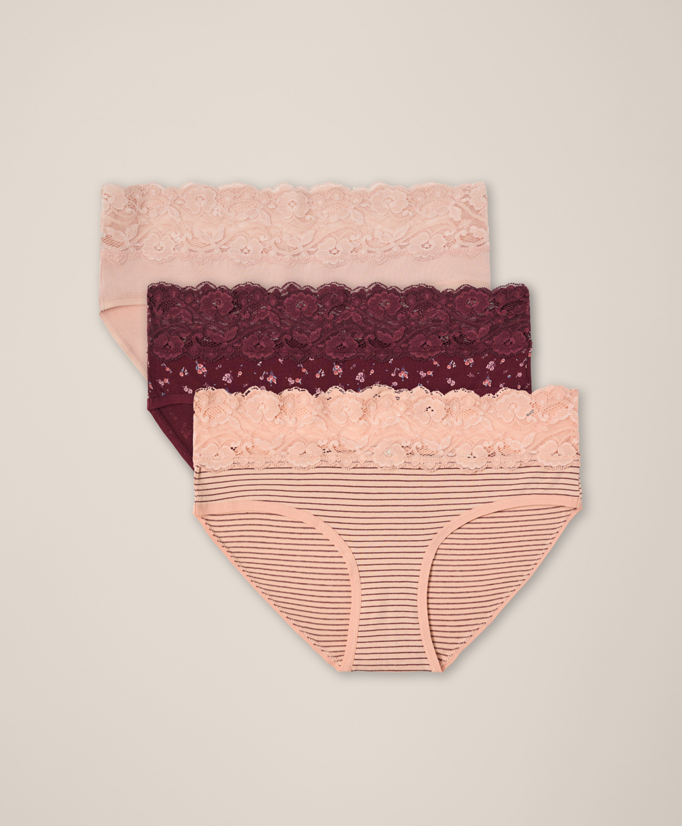 Women's Lace Waist Thong made with Organic Cotton | Pact