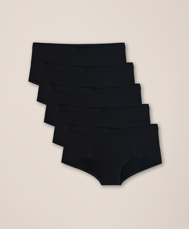 Women's Everyday Boy Short 5-pack made with Organic Cotton | Pact