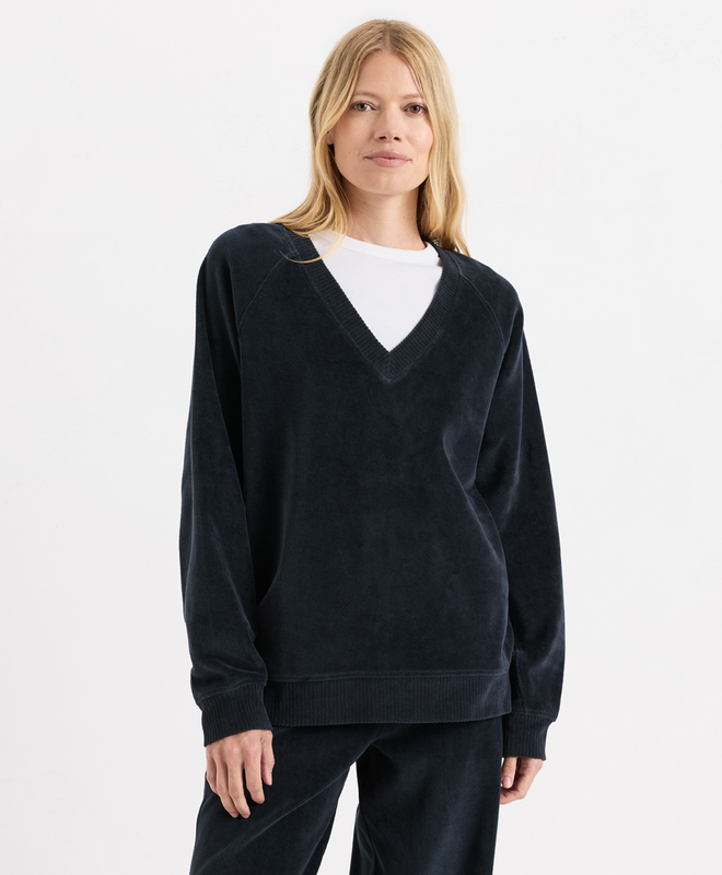 Pure Velour Oversized Sweatshirt