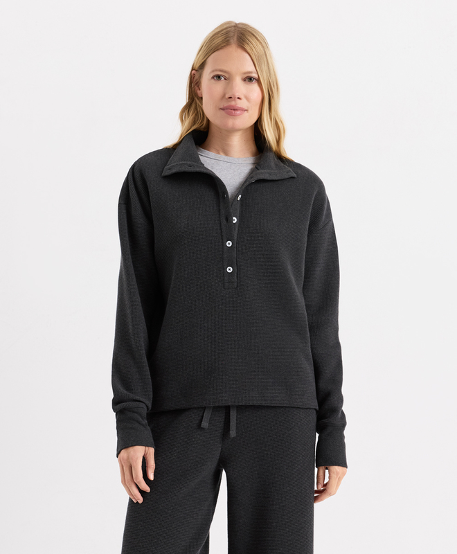 Luxe Waffle Henley