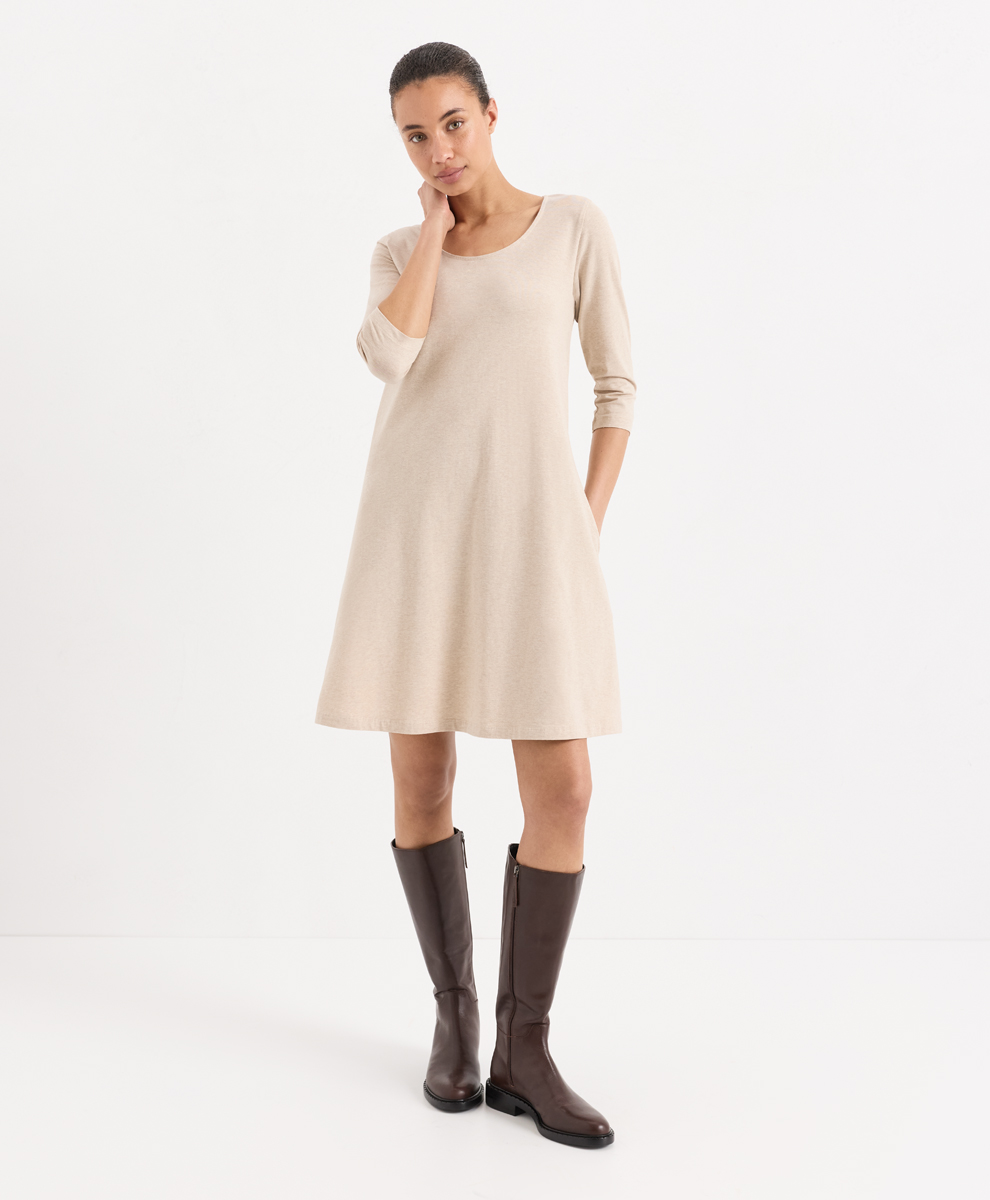 Organic Fit & Flare A-Line Dress
