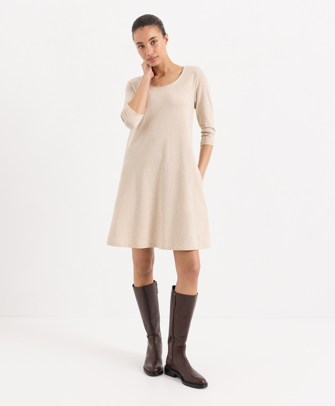 Women's Fit & Flare A-line Dress made with Organic Cotton