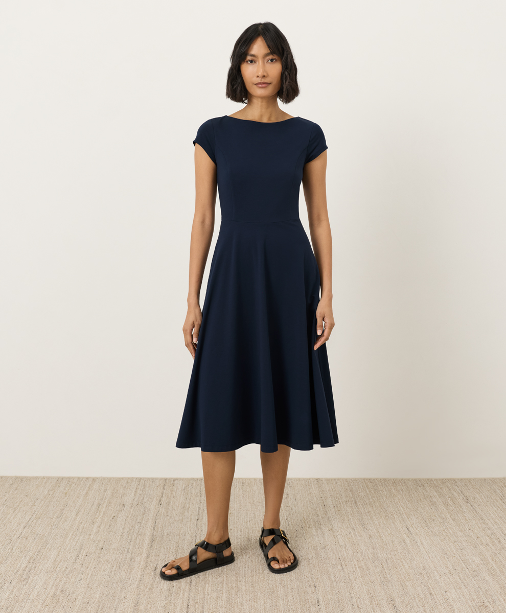 fit and flare pact dress Pact Fit And Flare Midi Dress Floral Sangria XXS RV