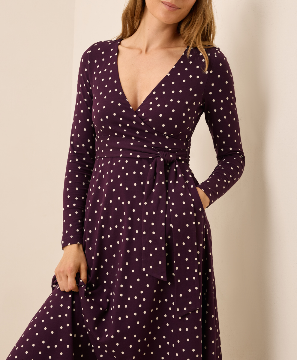 Women's Fit & Flare Wrap Dress - $39.20 | Pact Circle