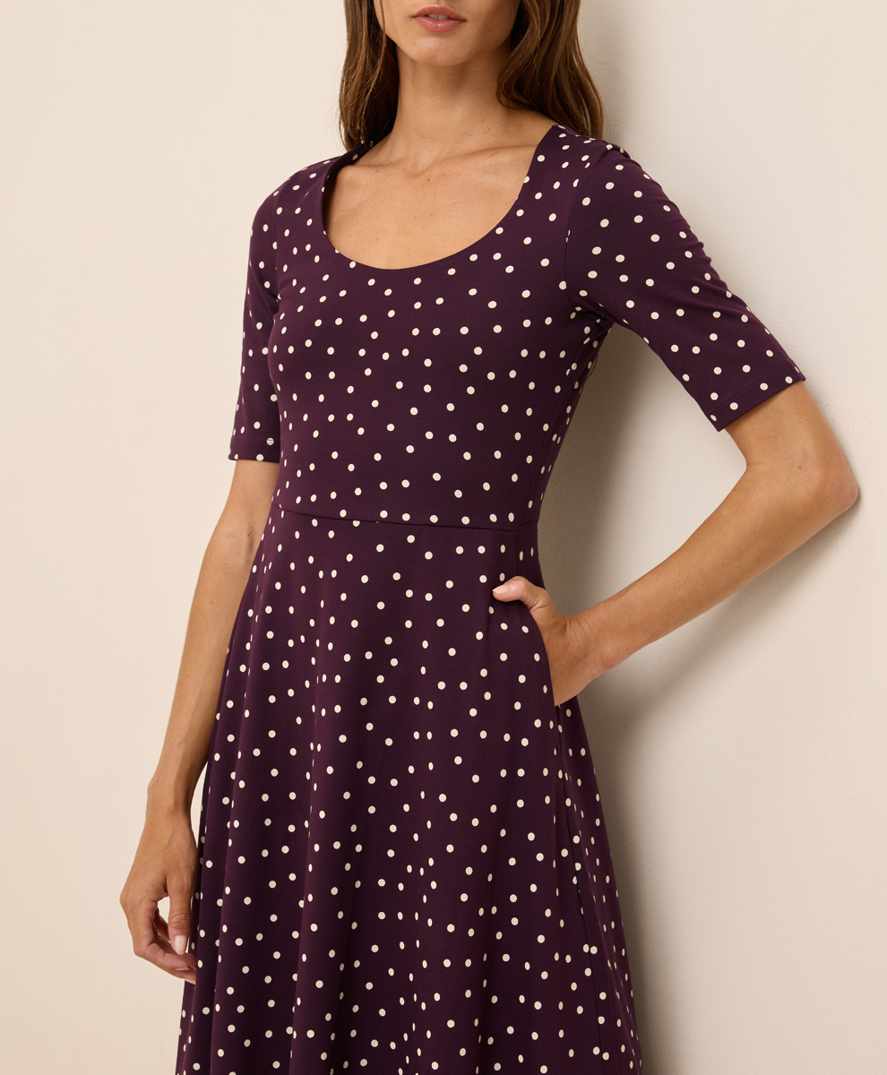fit & flare signature scoop dress Fit & Flare Signature Scoop Dress Made With Organic Cotton
