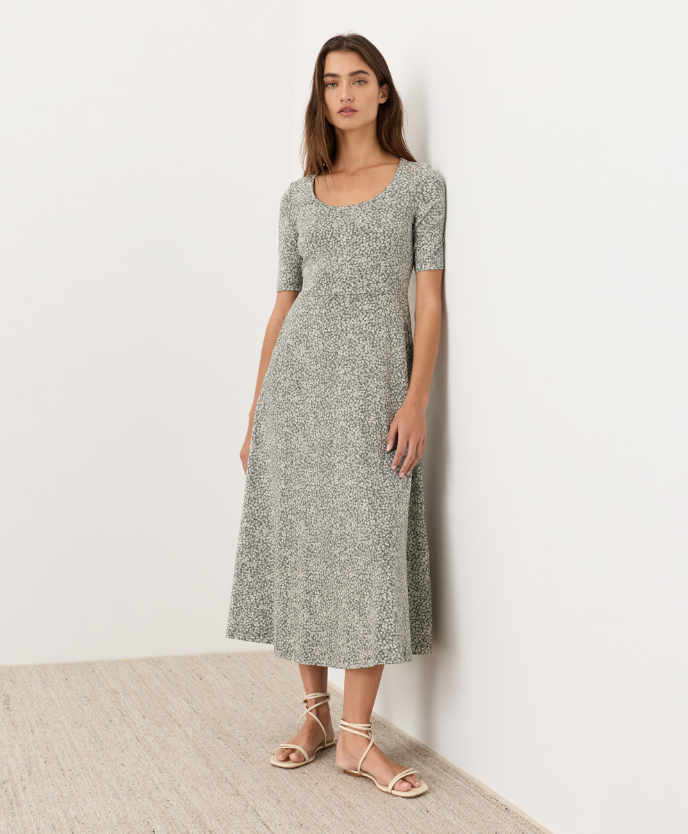 fitted lace wedding dress Pact Organic Cotton Women's Fit & Flare Halter Dress at Amazon Women's  Clothing store main image 0