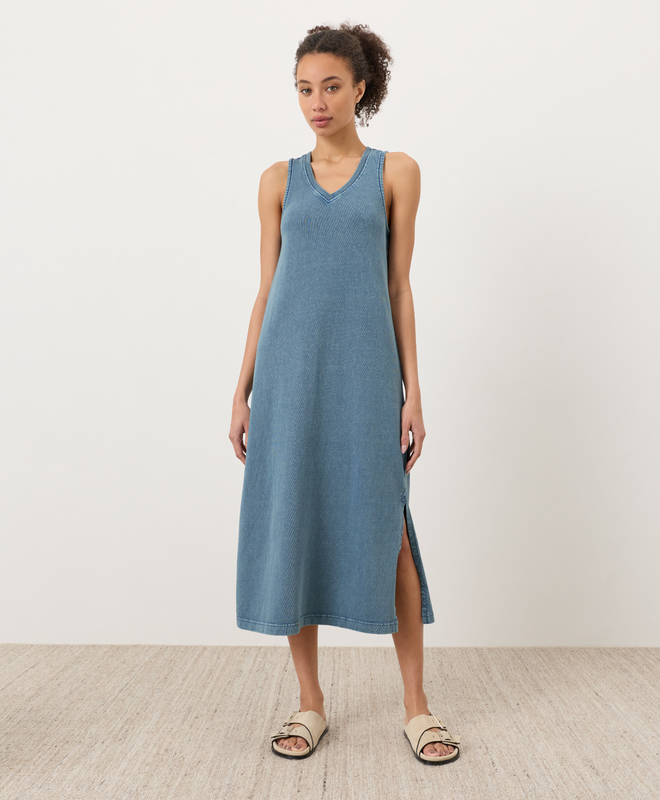 pact green dress Green Wool Chore Dress with Flutter Sleeve & Patch Pockets - XL main image 0