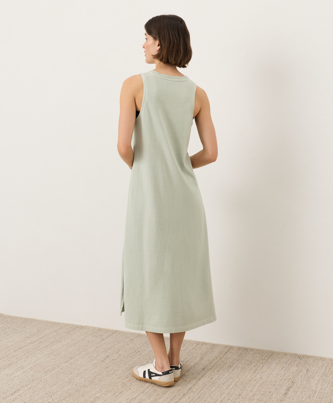 womens cotton tank dresses Women's Cotton Linen Sleeveless V Neck Midi Summer Dresses Casual Loose Tank  Dress Solid Pleated Beach Sundresses Beige at Amazon Women's Clothing store