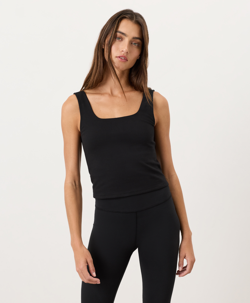 Organic On The Go To Square Neck Tank