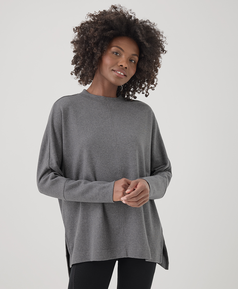 Women's Clearance Airplane Mock Neck Shell made with Organic