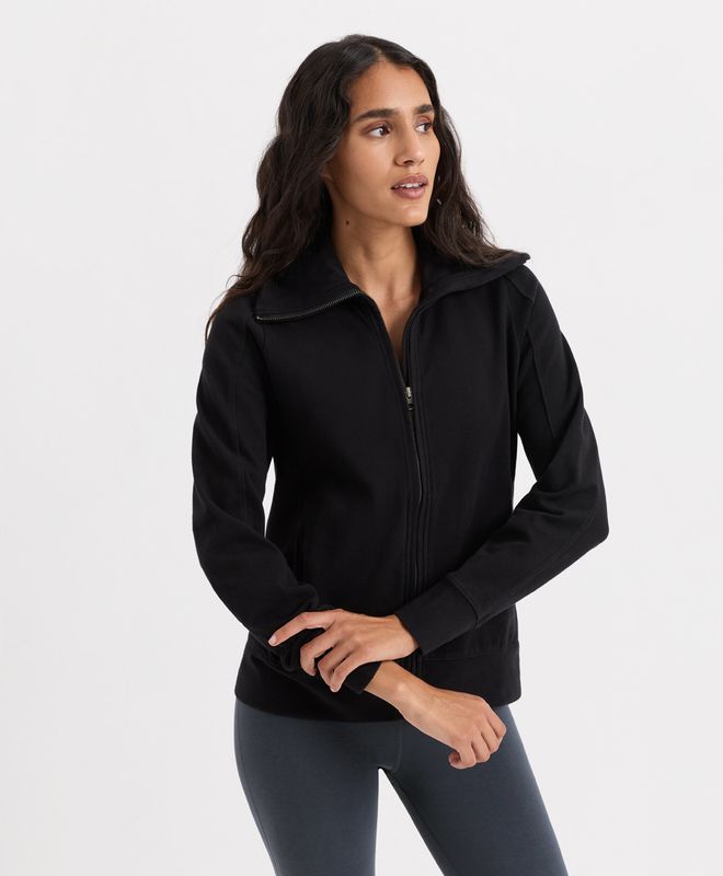 PACT Women's Black CloudKnit Jacket XS