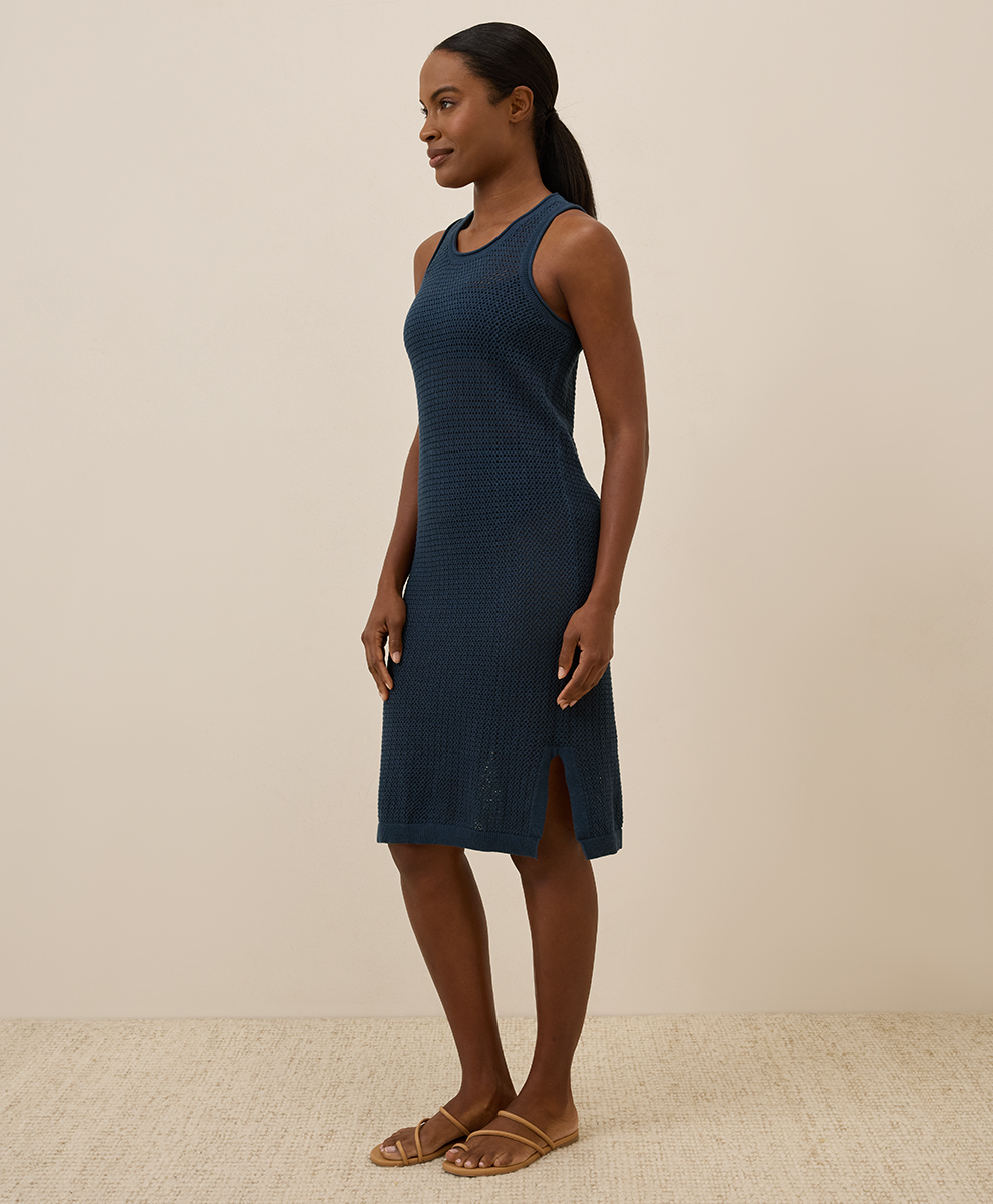 pact crochet dress Women's Beachside Crochet Knit Cover-Up