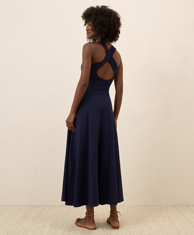 white christmas dresses Body-Con Open Back Midi Dress