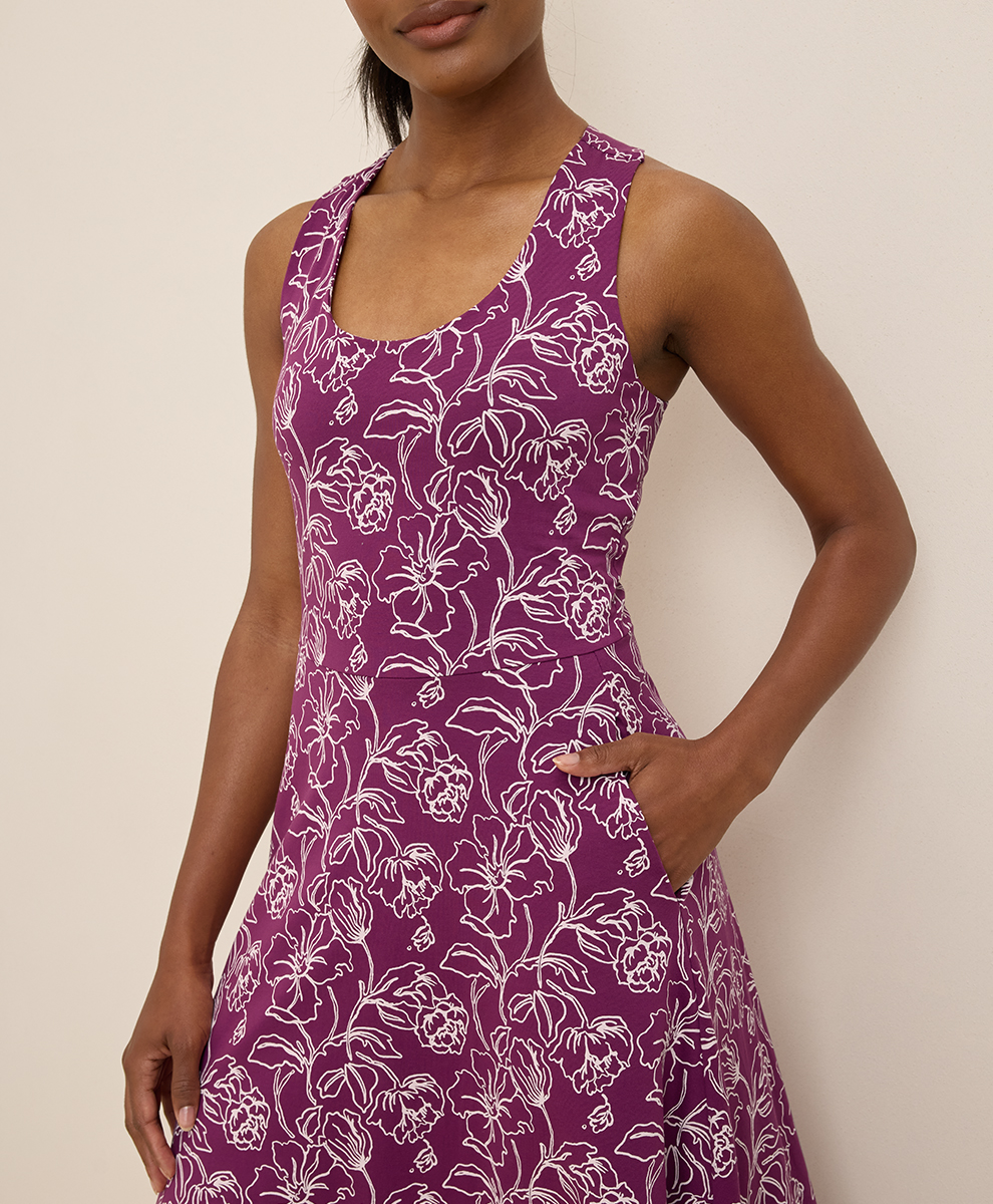 fit & flare open back maxi dress Fit & Flare Open Back Maxi Dress main image 1