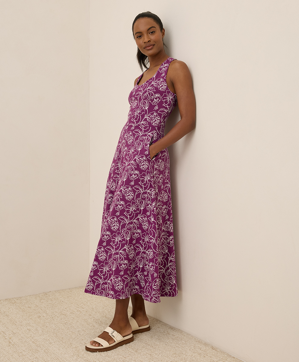purple fit and flare maxi dress Burgundy Chiffon Fit & Flare Dress - Boat Neck Half Sleeve | Xiaolizi 5113
