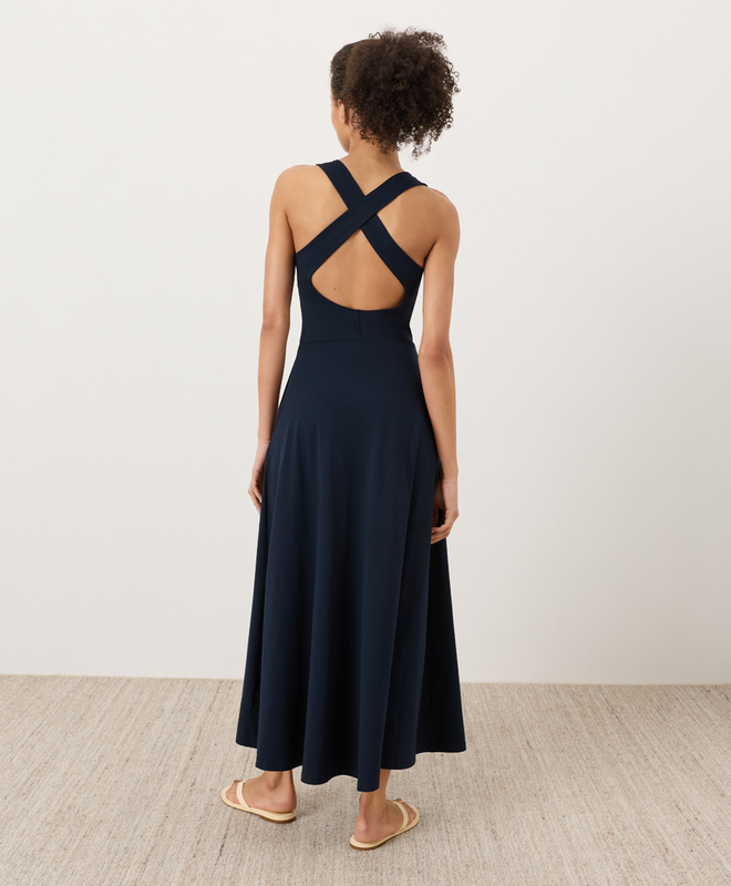 slim fit dress slacks Women’s Fit & Flare One-Shoulder Midi Dress Xs