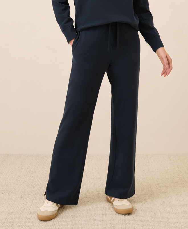Women's Stretch Twill Wide Leg Pant made with Organic Cotton Pact