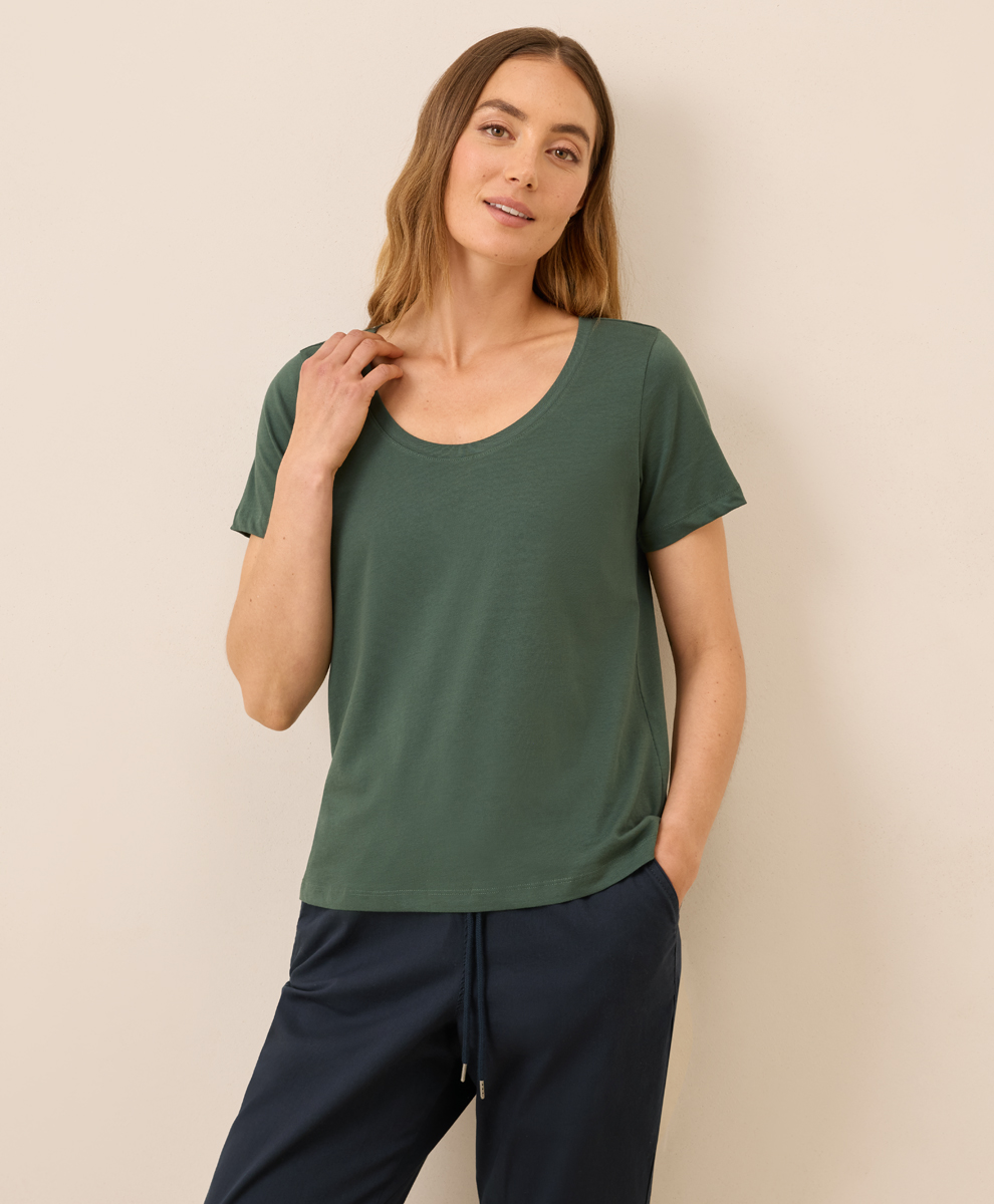 Women's Clearance Softspun Crew Neck Tee made with Organic