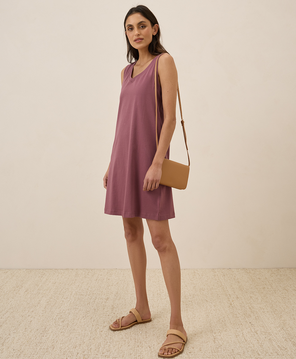 Women's Softspun A-Line Tank Dress - $16.00 | Pact Circle