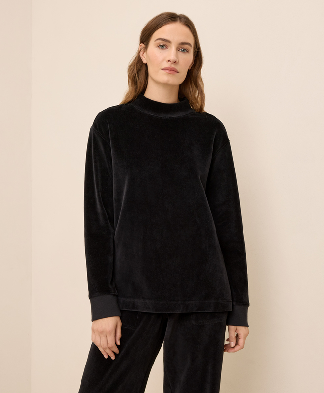 Pure Velour Mock Tunic