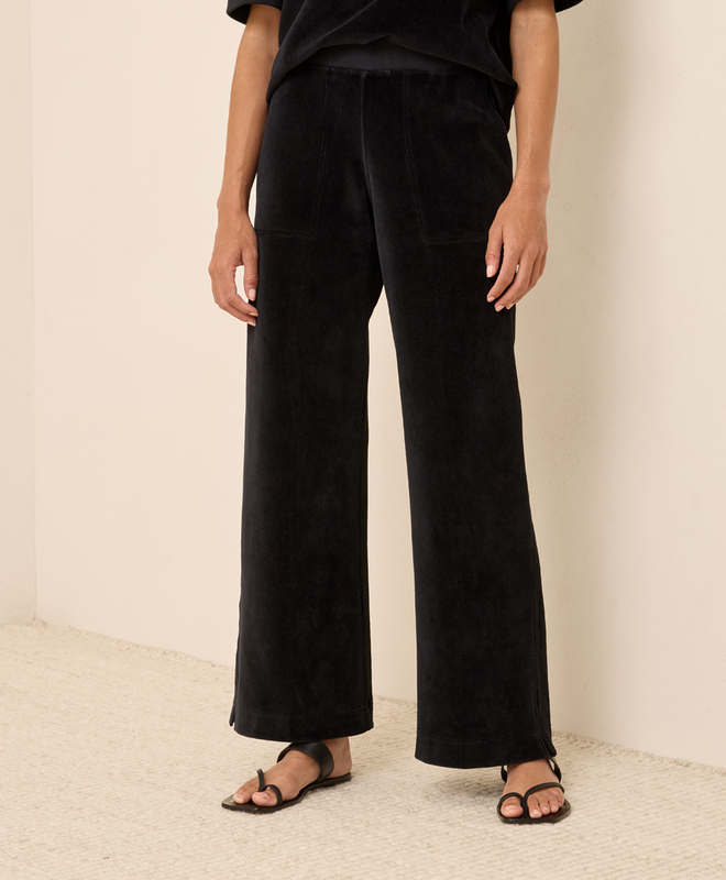 Pure Velour Wide Leg Pant