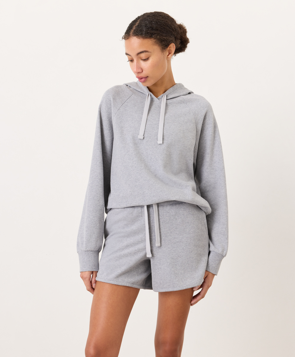 Pact CloudKnit Hoodie in heather grey