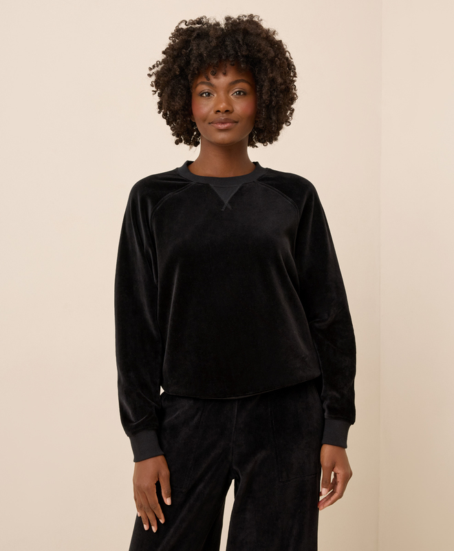Pure Velour Crew Sweatshirt