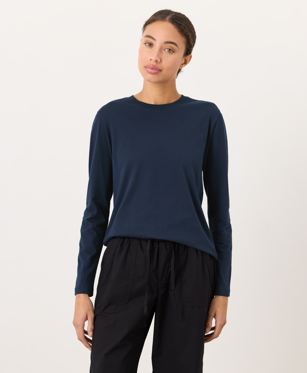 Organic Softspun Essential Crewneck Long Sleeve Tee