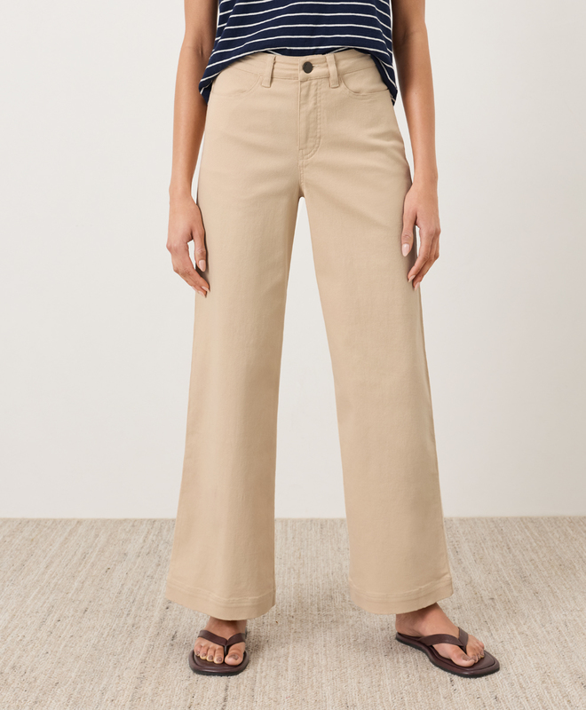 Women's Clearance Stretch Twill Wide Leg Pant made with Organic