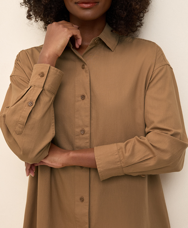 Women's Clearance Sunset Lightweight Cotton Oversized Shirt