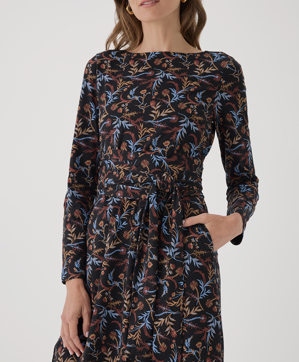 Women's Fit & Flare Tie Wrap Dress - $31.20 | Pact Circle