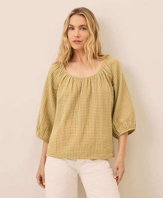 売れ筋商品|||パクト カットソー トップス レディース Women's Organic Cotton Coastal Double Gauze Square Neck Cami French navy Women's Coastal Double Gauze Scoop Neck Top made with