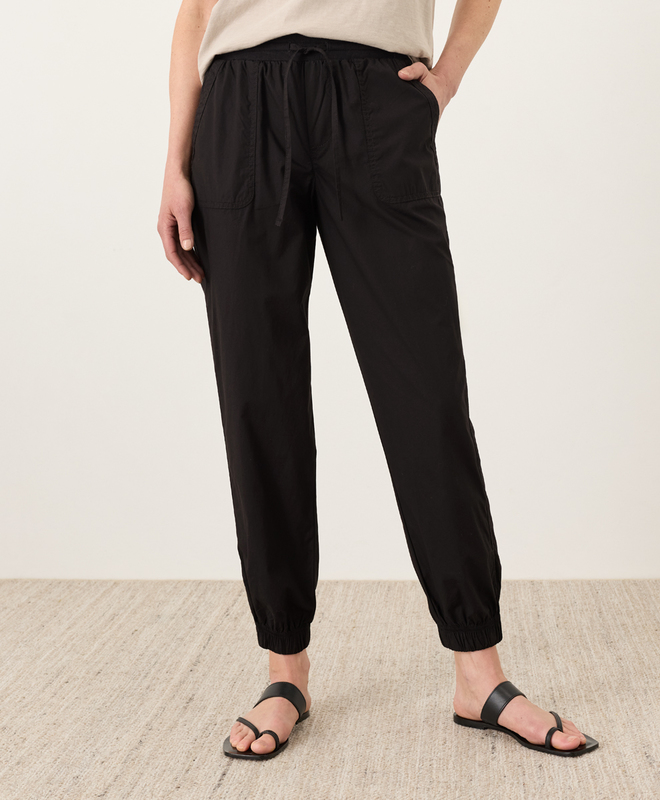 Stretch Poplin Jogger