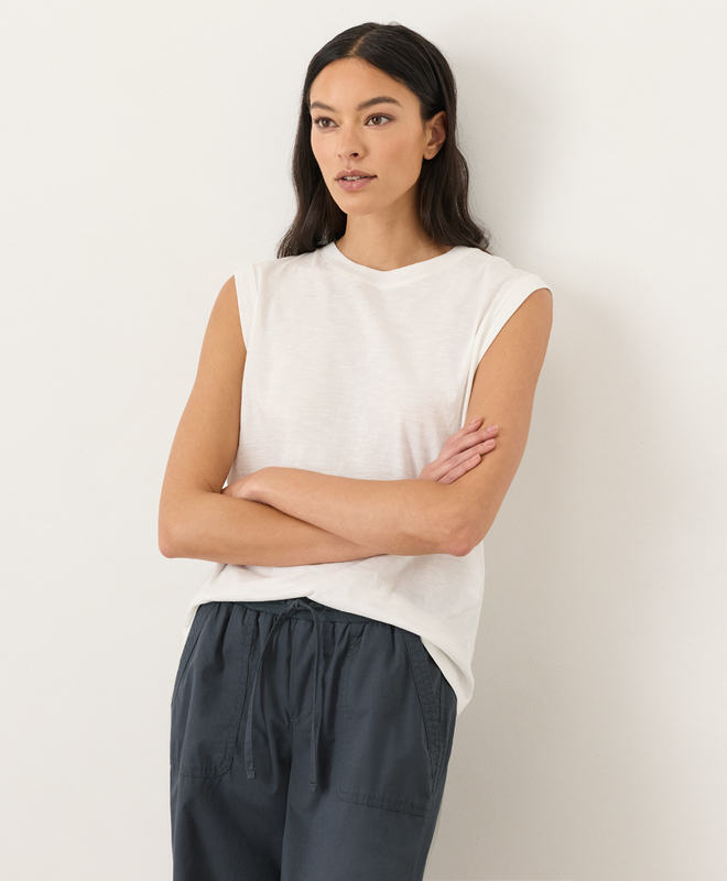 Featherweight Slub Relaxed Muscle Tee