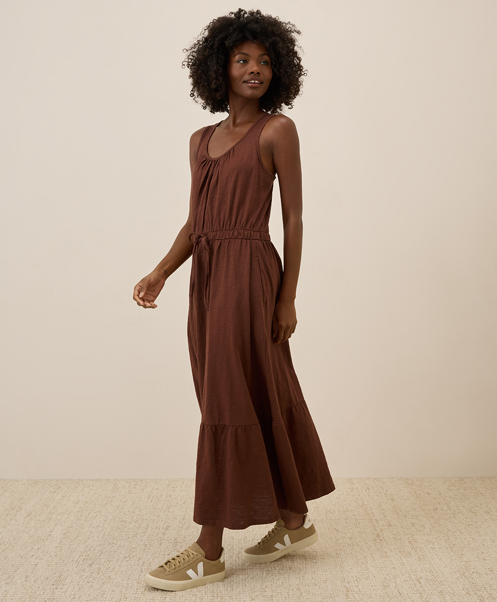 tank maxi dress brown Victoria's Secret Victoria Smoothing Rib Tank Maxi Dress