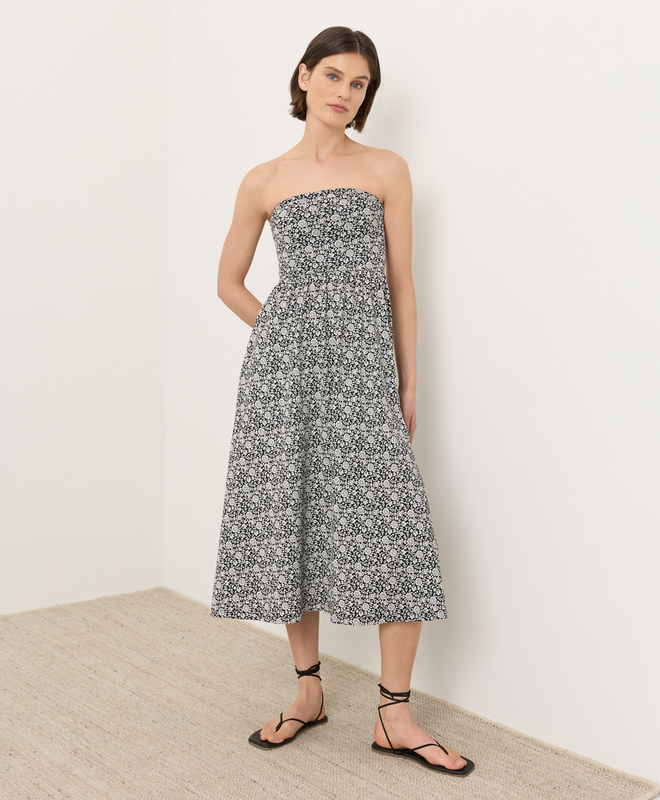 Women's Fit & Flare Midi Dress made with Organic Cotton | Pact