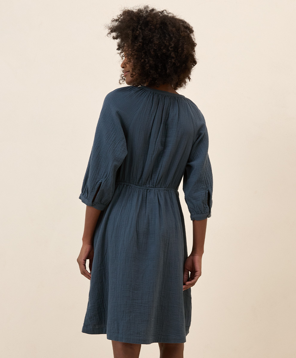 sachin and babi light blue dress Lucky Brand Women's Printed Midi Peasant Dress main image 1