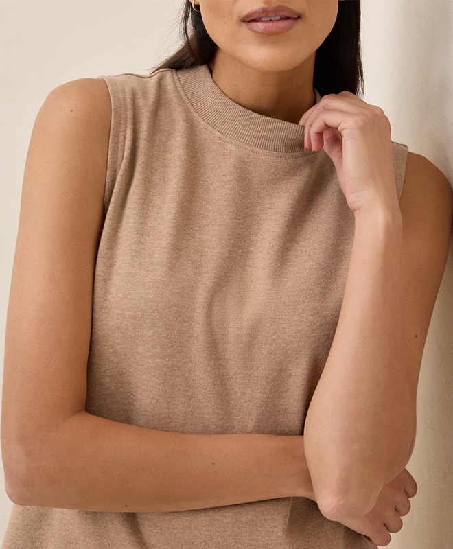 ANREALAGE◆PATCHI WORK PRINTTULLE MOCK NECK// NSF Petra 3/4 Sleeve Mock Neck in Black - Bliss Boutiques