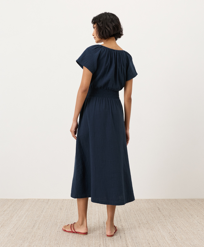 pact coastal double gauze boho midi dress Women's Coastal Double Gauze Boho Midi Dress