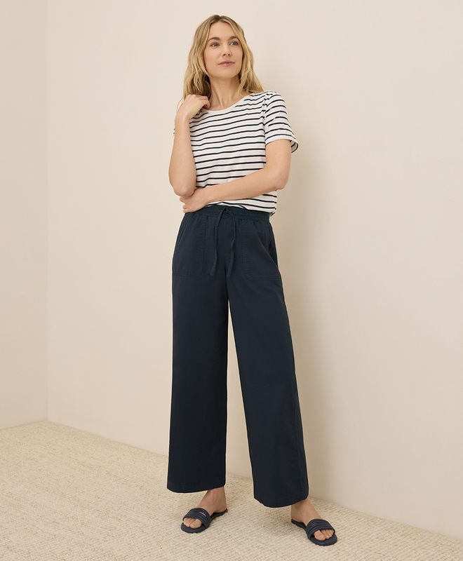 Women's Clearance Monterey Poplin Wide Leg Pant made with