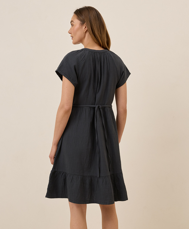 Women's Clearance Coastal Double Gauze Breezy Dress made with