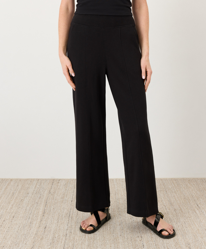 Women's Airplane Pintuck Wide Leg Pant made with Organic Cotton | Pact