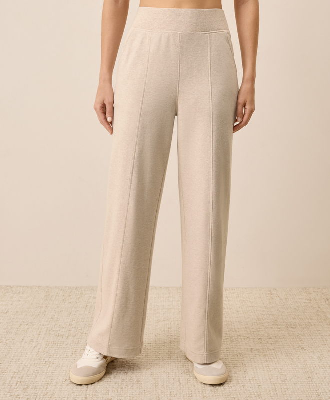 Women's Clearance Airplane Pintuck Wide Leg Pant made with Organic